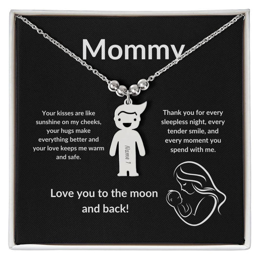 Kid's Delight: Vertical Child Charm Necklace