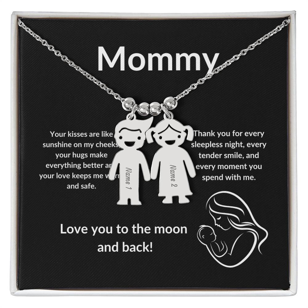 Kid's Delight: Vertical Child Charm Necklace
