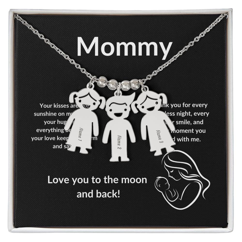 Kid's Delight: Vertical Child Charm Necklace