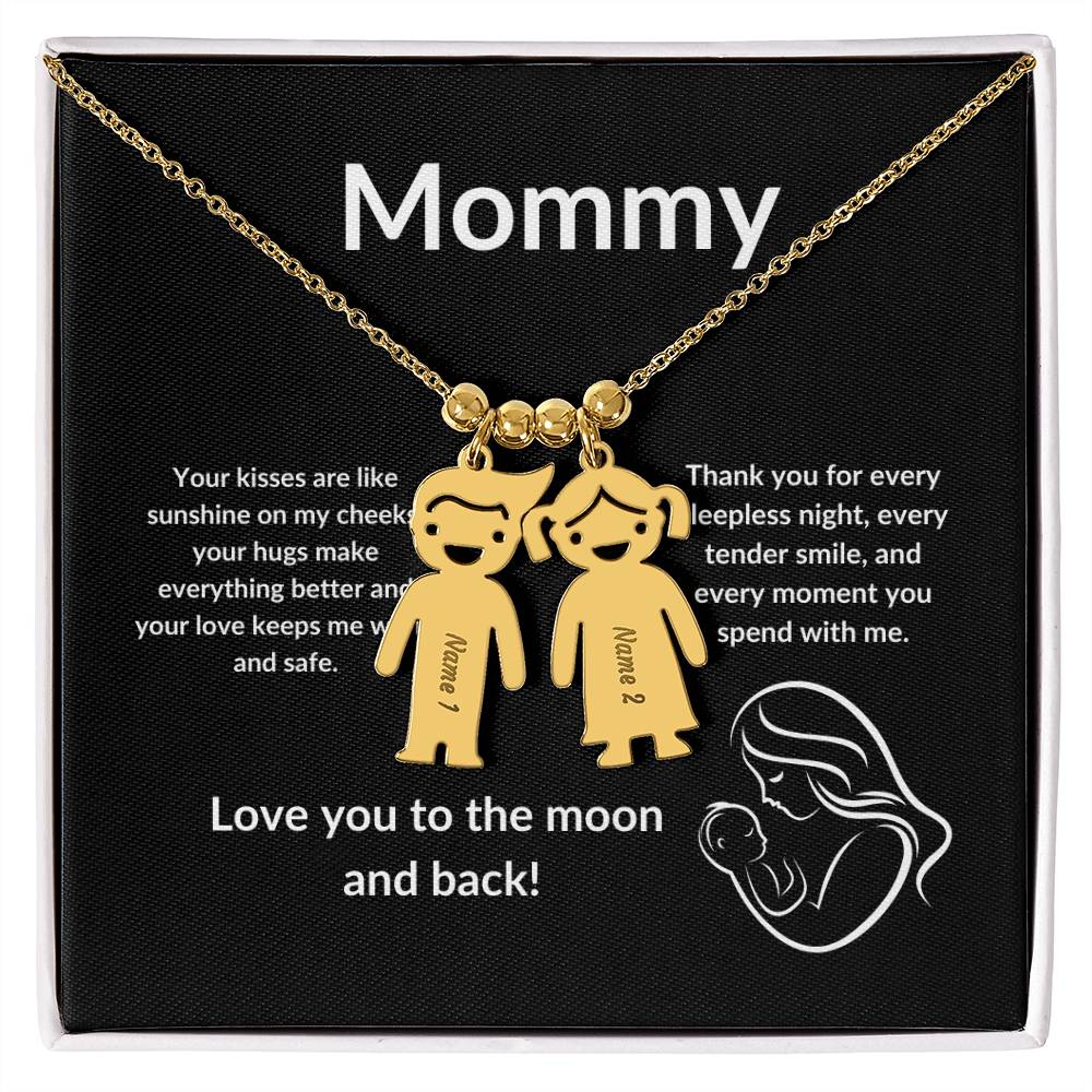 Kid's Delight: Vertical Child Charm Necklace