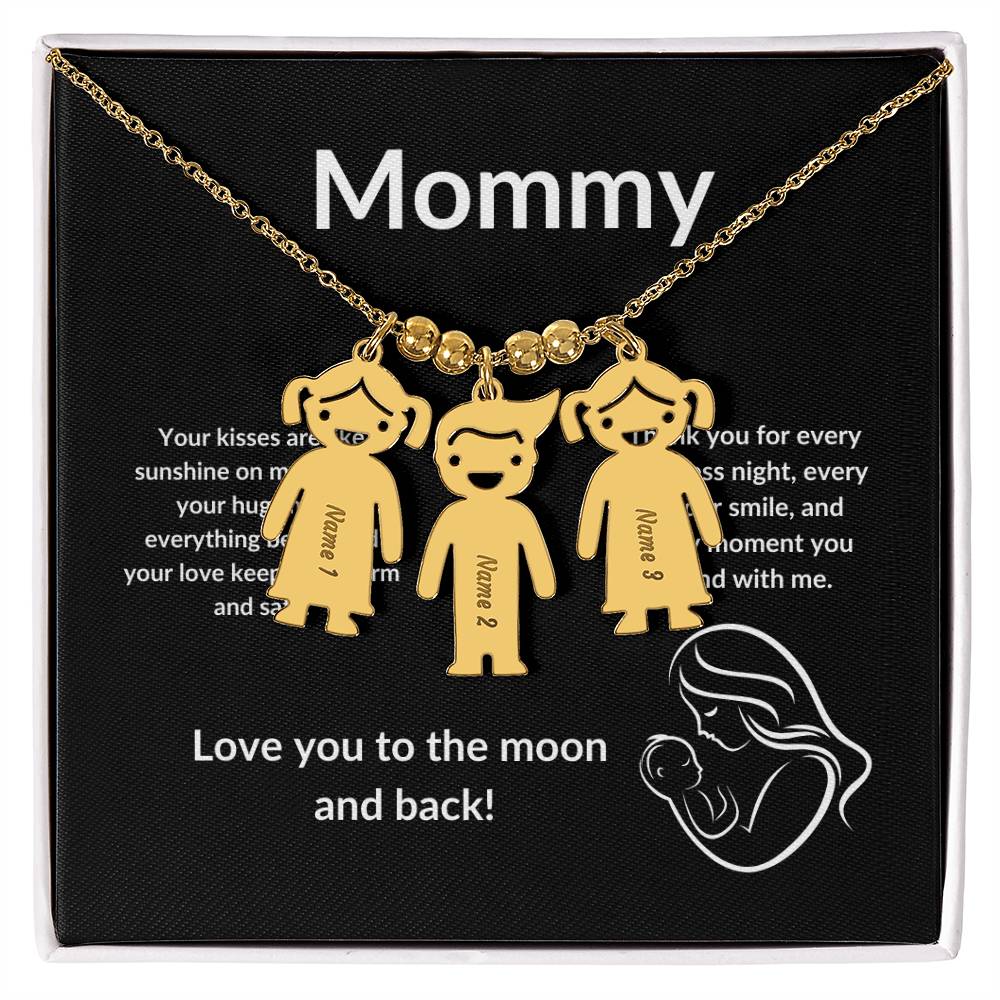 Kid's Delight: Vertical Child Charm Necklace