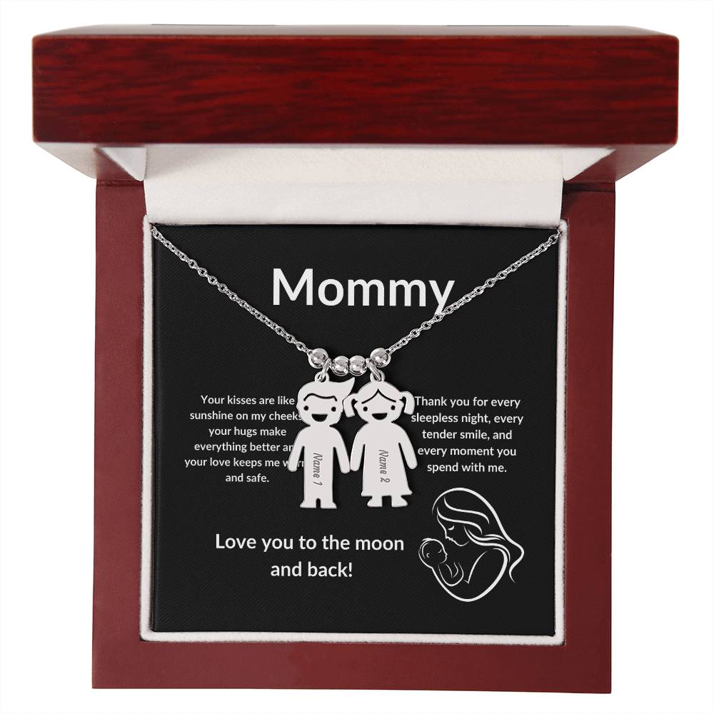 Kid's Delight: Vertical Child Charm Necklace