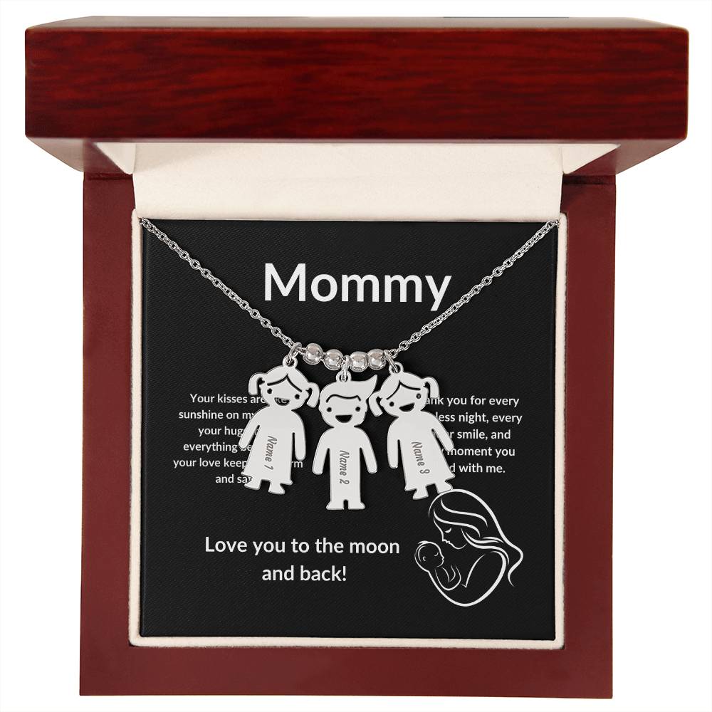 Kid's Delight: Vertical Child Charm Necklace