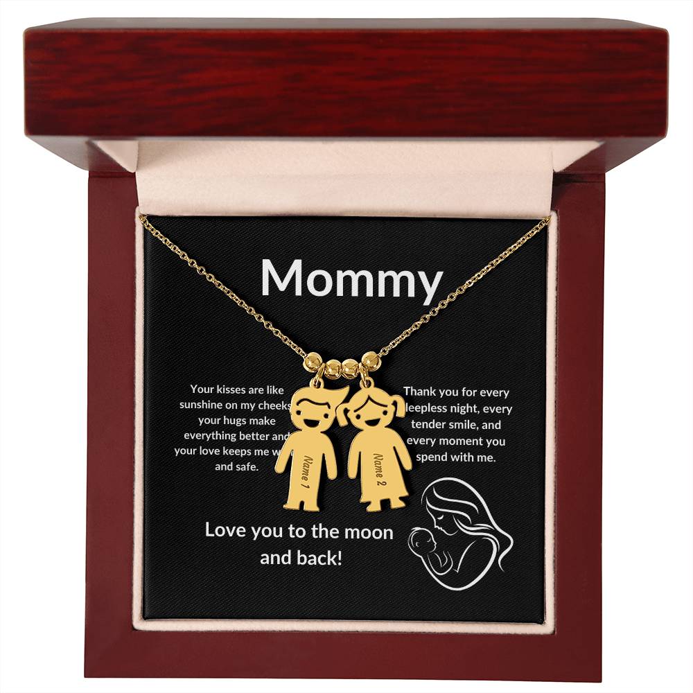 Kid's Delight: Vertical Child Charm Necklace