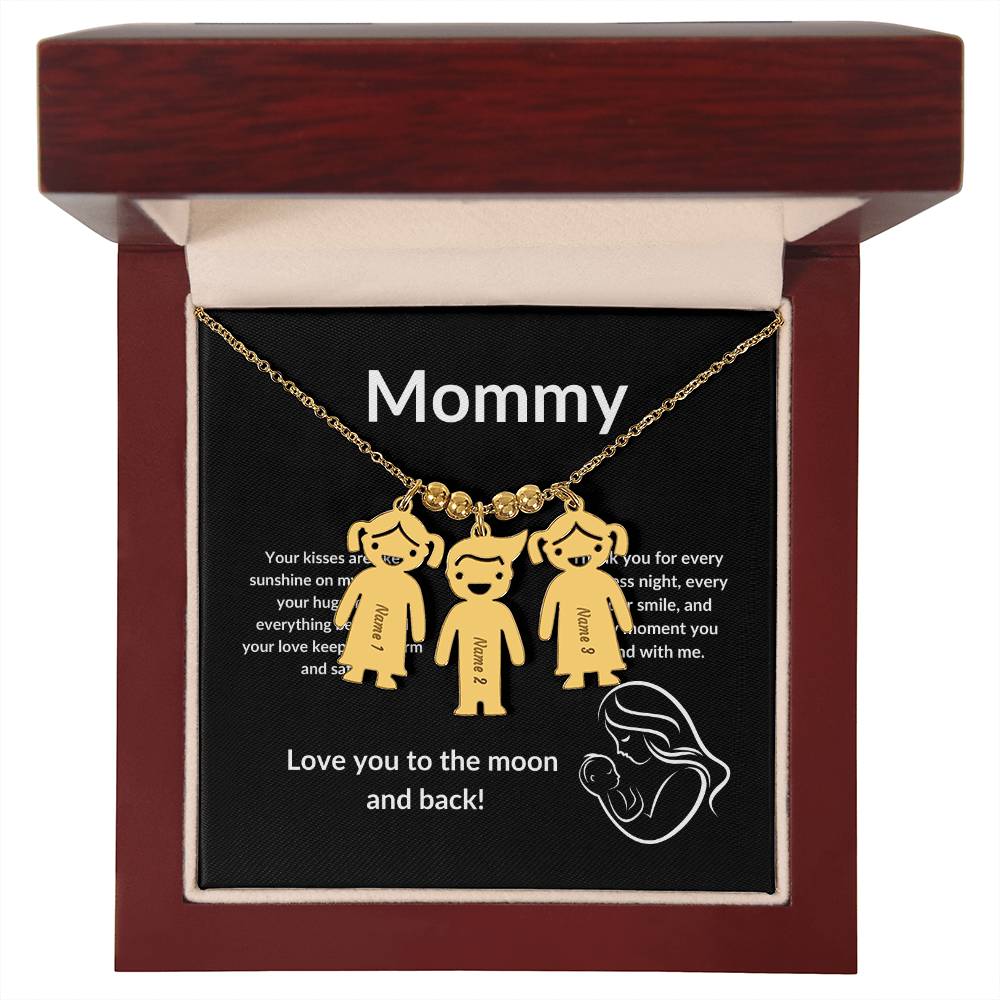 Kid's Delight: Vertical Child Charm Necklace