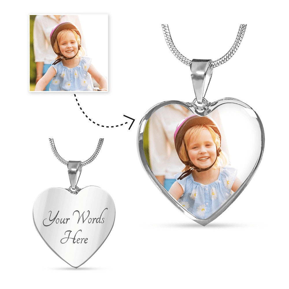 Close to my Heart Necklace - Photo Heart Pendant