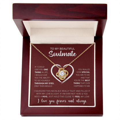 To My Beautiful Soulmate | Love Knot Necklace