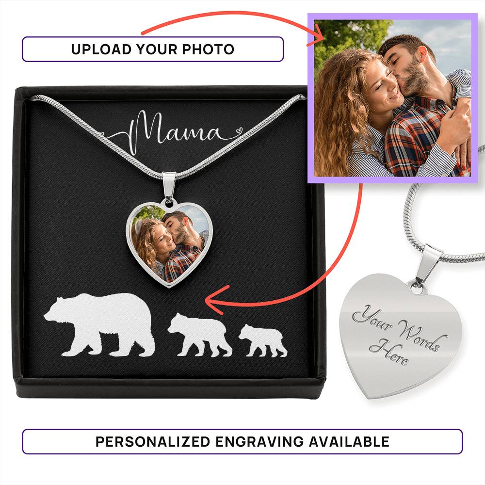 Close to my Heart Necklace - Photo Heart Pendant